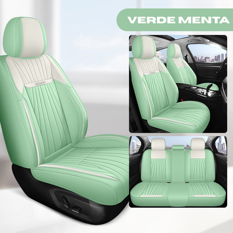 Funda de Asiento de Cuero Para Coches, SUV